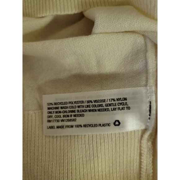 Women's Fine Gauge Crewneck Sweater - A New Day Cream Medium - Picture 4 of 7